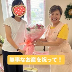 退院には花束ブーケをプレゼント