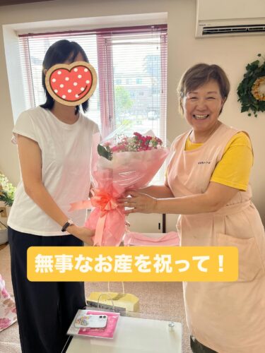 退院には花束ブーケをプレゼント