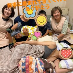 「忘れてたわ、この痛み」と笑顔の出産